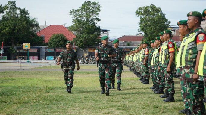 Apel Gelar Pasukan, Kodim 0103/Aceh Utara Siapkan 640 Personel TNI Amankan Pilkada Serentak