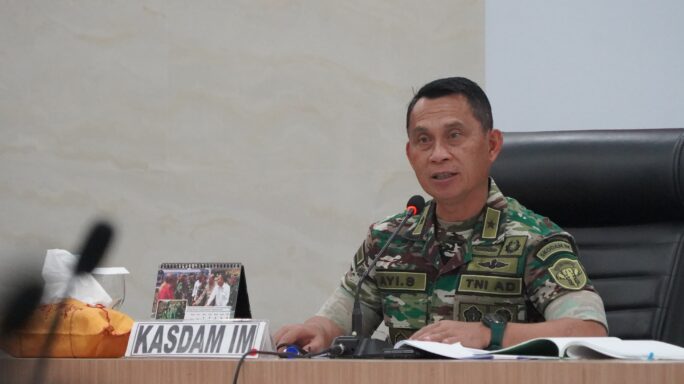 Kepala Staf Kodam Iskandar Muda Terima Paparan Rencana Garis Besar Uji Siap Tempur Yonzipur 16/Dhika Anoraga.