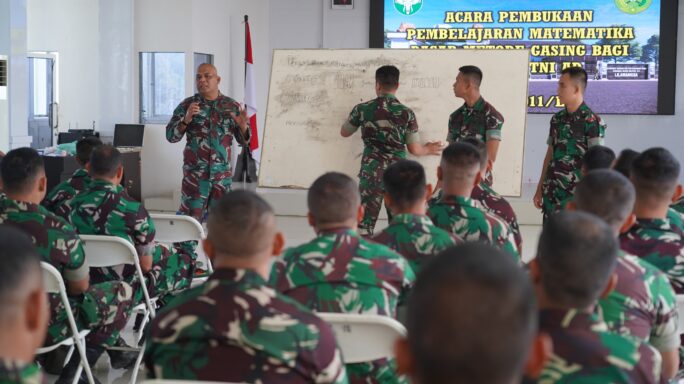 Pembelajaran Matematika Dasar Metode Gasing di Korem 011/Lilawangsa