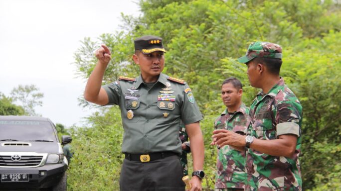 Dandim 0101/KBA Tinjau Langsung Lahan untuk Pembangunan Makodim dan Perumahan Asrama Kodim di Aceh Besar.