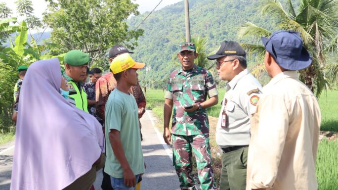 Dandim 0108/Agara Bersama Direktur Pembiayaan Pertanian Ditjen PSP Kementerian RI Kunjungi Desa Lawe Kongker.