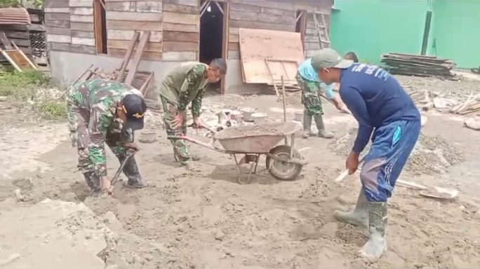 Pembangunan RTLH Milik Ibu Rasilah Sudah Mencapai Progres 75 Persen