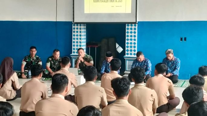 Kodim 0104/Atim Laksanakan Pembinaan dan Pengambilan Data Awal Calon Prajurit TNI TA 2025 di SMAN 3 Kota Langsa
