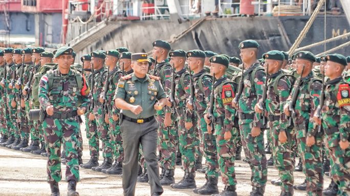 Pangdam Iskandar Muda Sambut Satgas Pamtas RI-PNG Yonif 111/Karma Bhakti.