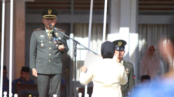 Dandim 0107/Aceh Selatan Pimpin Peringatan Hari Sumpah Pemuda Tahun 2024