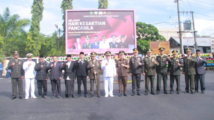 Dandim 0105/Abar Bersama Unsur Forkopimda Hadiri Upacara Peringatan Hari Kesaktian Pancasila
