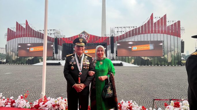 Pangdam Iskandar Muda Ikuti Upacara Peringatan HUT Ke-79 TNI di Monas.