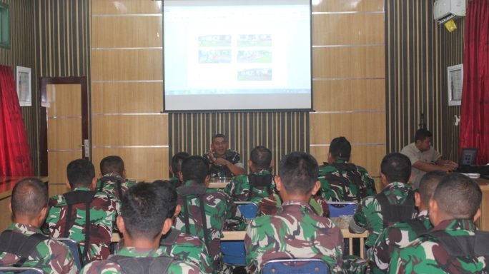Dandim di wakili Pasi Ter Kodim 0116/Nagan Raya Gelar Pelatihan Jurnalistik untuk seluruh Babinsa