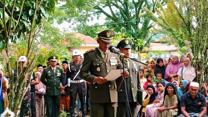 Dandim 0108/Agara Pimpin Upacara Pemakaman Militer.