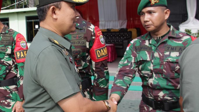 Kasdim 0101/Kota Banda Aceh Hadiri Upacara Penyambutan Purna Tugas Satgas Pamwil Obvitnas PT Freeport Indonesia Yonif 116/GS