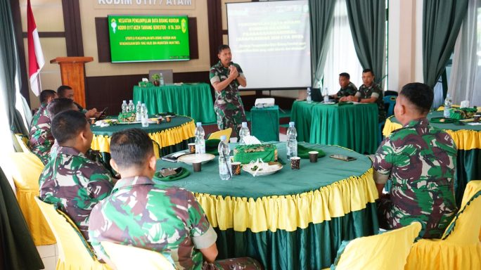 Kodim 0117/Aceh Tamiang Gelar Kegiatan Pembinaan Rencana Tata Ruangan Wilayah Pertahanan Darat Ta. 2024
