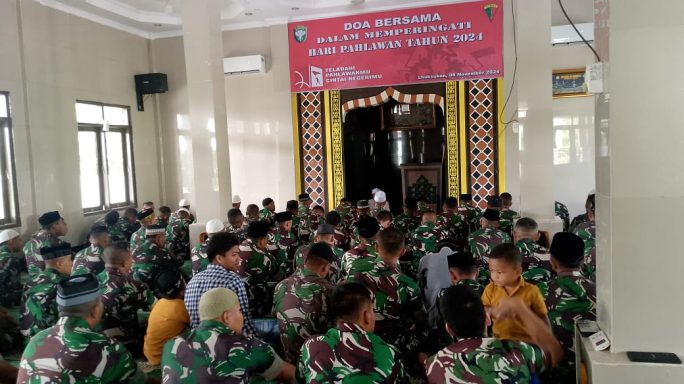Peringati Hari Pahlawan Tahun 2024, Brigif 25/Siwah Gelar Doa Bersama