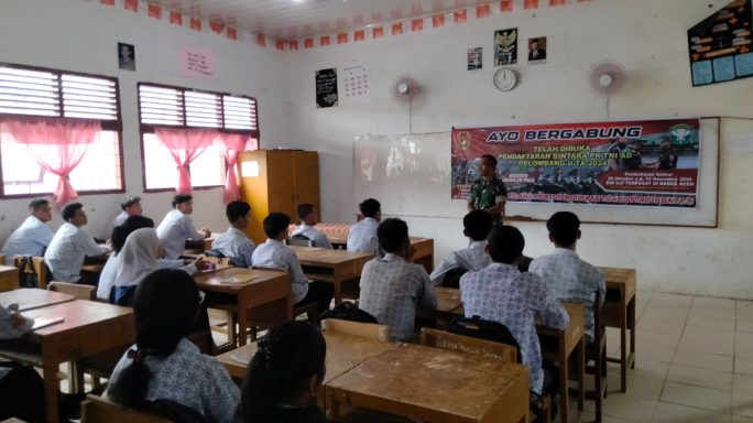 Kampanye Kreatif Koramil 0108-01/ Lawe Sigala Sosialisasi Rekrutmen Prajurit TNI AD Gel II