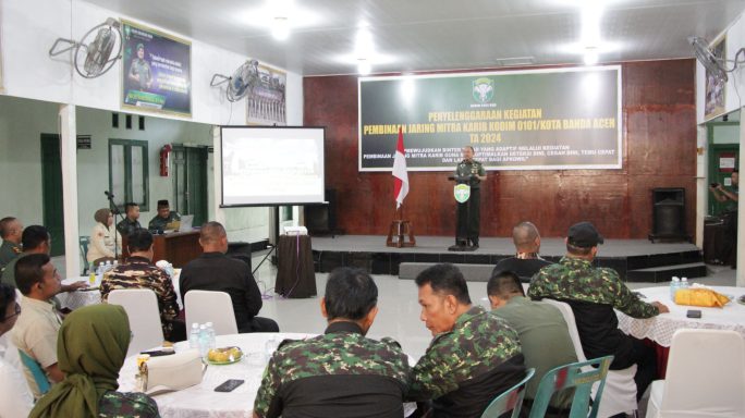 Kasdim 0101/Kota Banda Aceh Pimpin Pembinaan Jaring Mitra Karib untuk Penguatan Pertahanan Wilayah