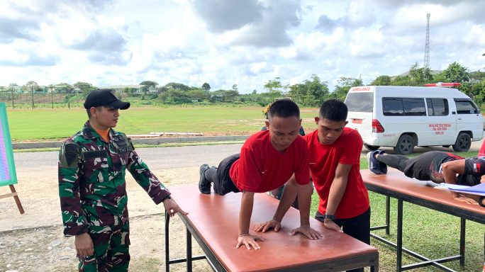 Ukur Kemampuan Fisik Prajurit, Denma Brigif 25/Siwah Laksanakan Garjas Periodik Semester II 