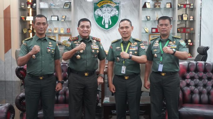 Pangdam IM Terima Audiensi Paban III/Binteman Spersad di Makodam IM.