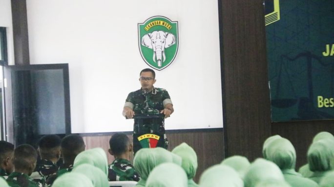 Brigif 25/Siwah Gelar Kegiatan Penyuluhan Hukum, Ini yang Disampaikan dari Kumdam IM