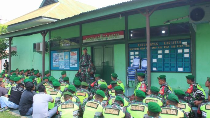 Pasi Ops Kodim 0108/Agara Pimpin Pelaksanaan Apel Pengamanan Kampanye Akbar Pilkada 2024