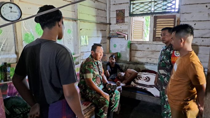 Aksi Kemanusian, TNI Kodim 0104 Atim Bantu Eks Kombatan GAM Sakit Stroke Miliki 5 Anak