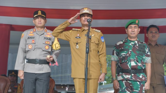 Kasdim 0104/Atim Hadiri Apel Pergeseran Pasukan Pengamanan Pilkada 2024 di Lapangan Merdeka Kota Langsa