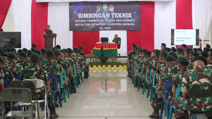 Yonif 114/SM Asah Kemampuan Bahasa Inggris Jelang Penugasan ke UNIFIL