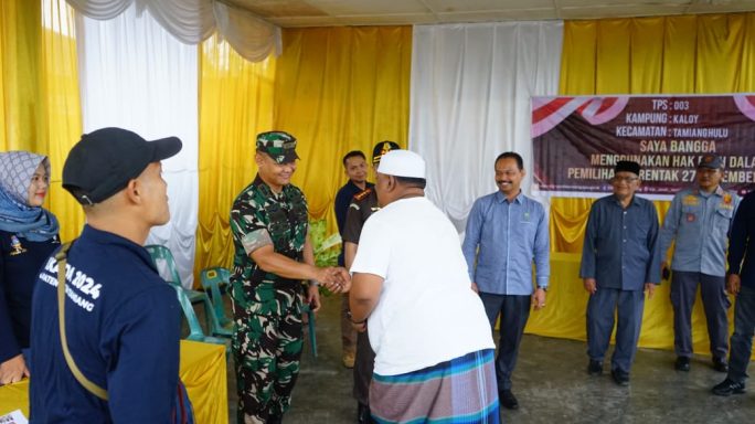 Dandim 0117/Aceh Tamiang Bersama Forkopimda Aceh Tamiang Cek Kesiapan TPS Jelang Pilkada 2024