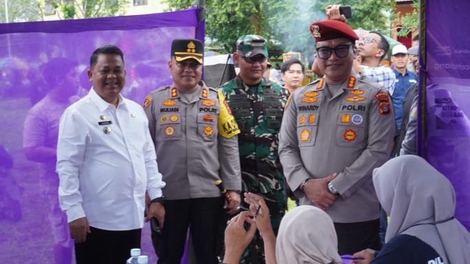 Dandim 0117/Aceh Tamiang Bersama Forkopimda Aceh Tamiang Tinjau TPS