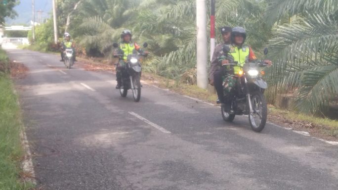 Koramil 0108-07/Semadam Pantau Situasi Wilayah Pasca Pilkada 2024