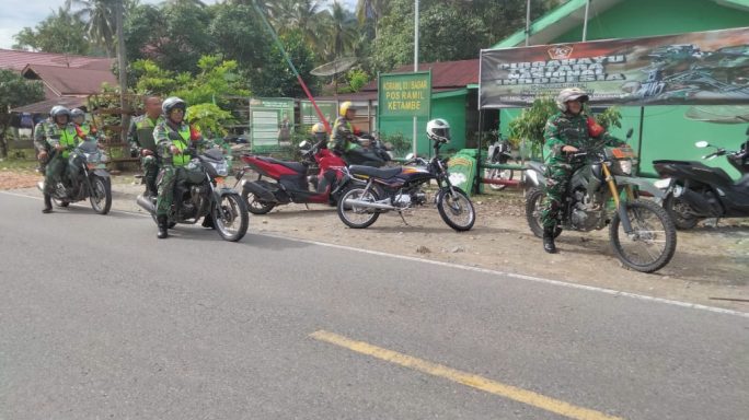 Babinsa Pantau Situasi Wilayah Pasca Pilkada Serentak Di kecamatan Ketambe