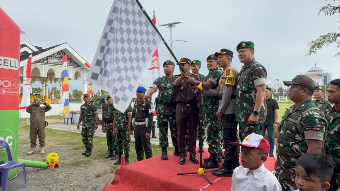 Danrem 011/Lilawangsa Resmi Buka Upacara Pemberangkatan Tonting Yudha Wastu Pramuka Jaya TA. 2024.