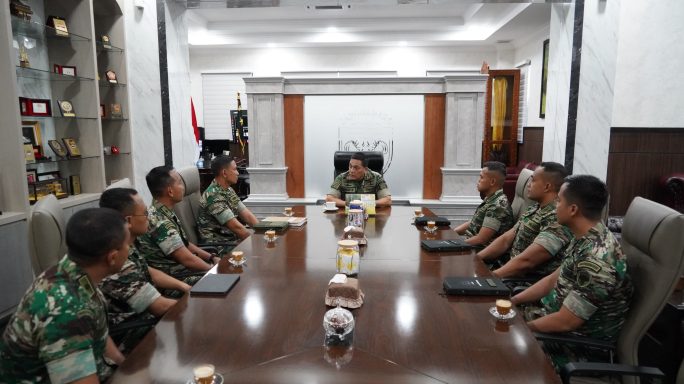 Pangdam Iskandar Muda Terima Korps Raport Pamen Abituren Seskoad 2024.