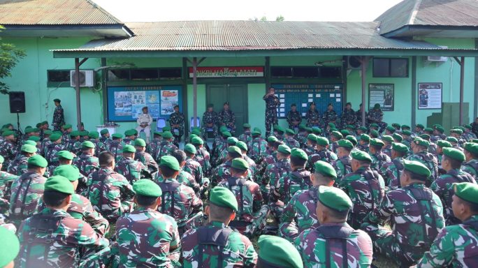 Dandim 0108/Agara Sampaikan Ucapan Terima Kasih Kepada Prajurit Saat Pengamanan Pilkada Berjalan Lancar