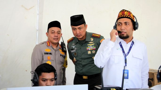 Sinergi TNI-Polri: Dandim 0101/KBA dan Kapolresta Banda Aceh Pantau Doa Bersama 20 Tahun Tsunami Aceh