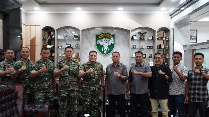 Pangdam Iskandar Muda Terima Audiensi Direktur Eksekutif WALHI Aceh.
