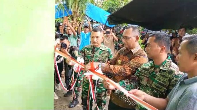 Danyonif 115 ML Resmikan dan Serahkan Rumah Layak Huni Bagi Warga Kurang Mampu
