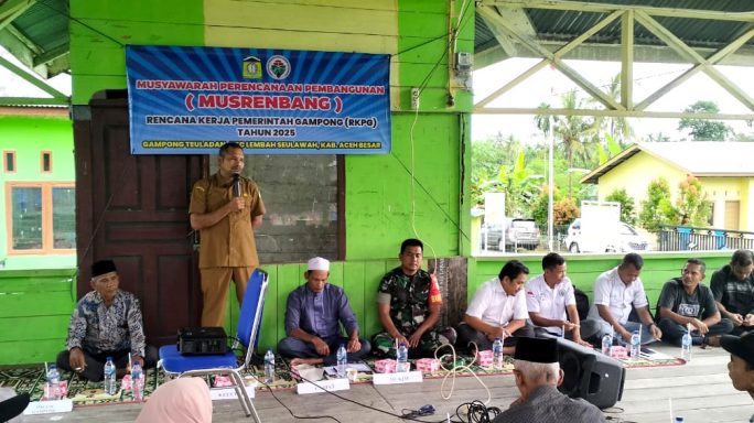 Babinsa Gampong Teladan Ikuti Perkuat Perencanaan Pembangunan melalui Musrenbang Gampong