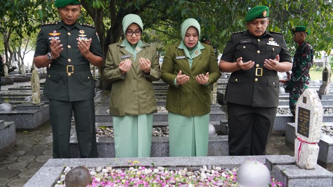 Penerangan Kodam IM Gelar Ziarah Rombongan di HUT Ke-74 Penerangan TNI AD.