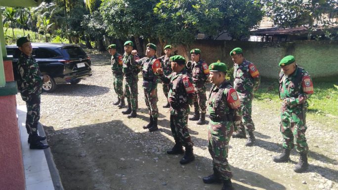 Babinsa Koramil 0108-06/Babul Rahmah Melaksanakan Kegiatan Apel Dalam Rangka Pengamanan Wilayah Tahun Baru 2025