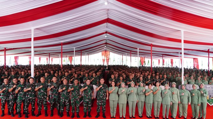 Ribuan Prajurit dan Persit Kodam IM mengikuti Pengarahan Kasad.