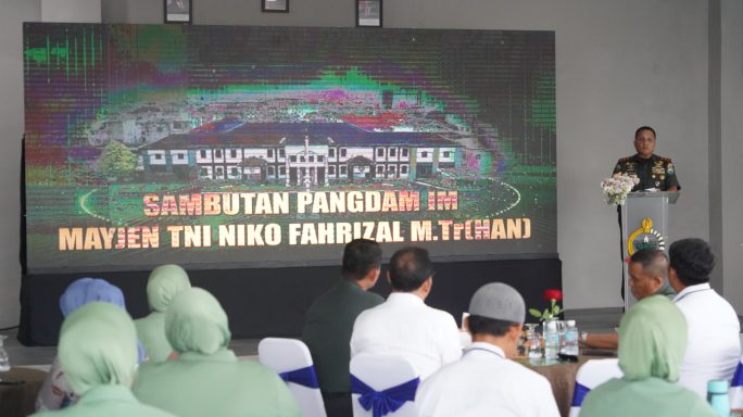 Pangdam IM hadiri Pembukaan Pelatihan Berbasis Kompetensi dan MoU antara BPVP dan Persit KCK Daerah Iskandar Muda.