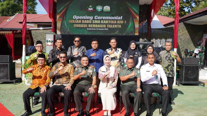Pangdam IM Resmikan Wajah Baru SMA Kartika XIV-1.