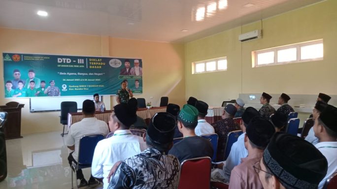 KEGIATAN PEMBERIAN MATERI WASBANG DAN BELA NEGARA PESERTA DIKLATSAR TERPADU GP ANSOR T.A 2025