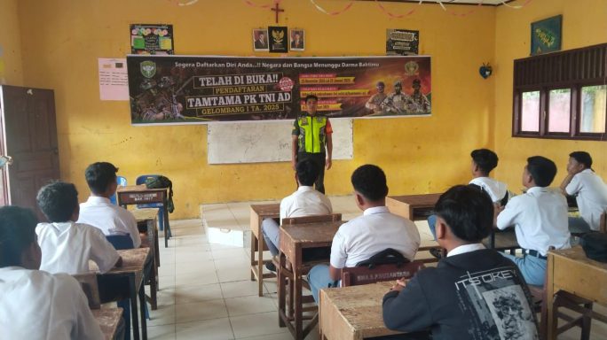 Kampanye Kreatif, Babinsa Jajaran Kodim 0108/Agara Sosialisasi Rekrutmen Prajurit TNI AD