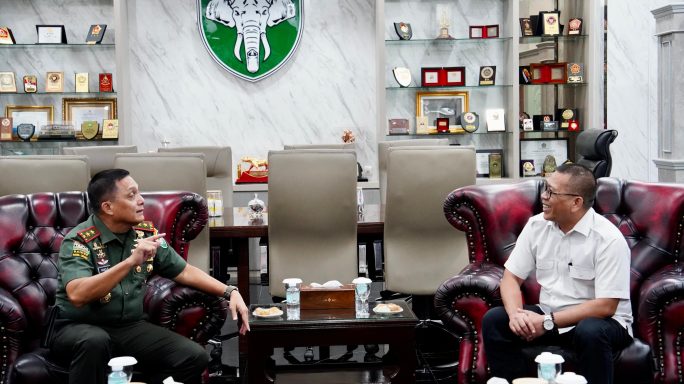 Pangdam Iskandar Muda Terima Audiensi Staf Khusus Menteri HAM.