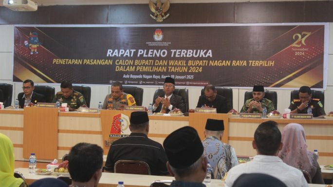 Dandim 0116/Nagan Raya Hadiri acara Rapat Pleno Terbuka Penetapan Pasangan Calon bupati dan wakil Terpilih Bupati Nagan Raya