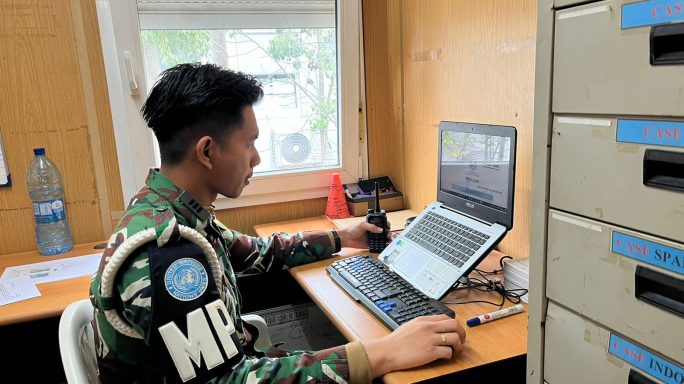 Satgas MPU TNI Konga XXV-P UNIFIL Laksanakan Laporan Kasus Investigasi.