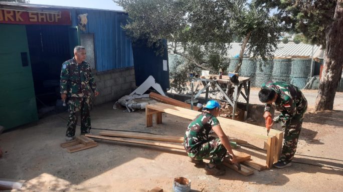 Prajurit Yonzipur 16/DA Kodam IM Perkuat Pertahanan dengan bangun Bunker Baru.