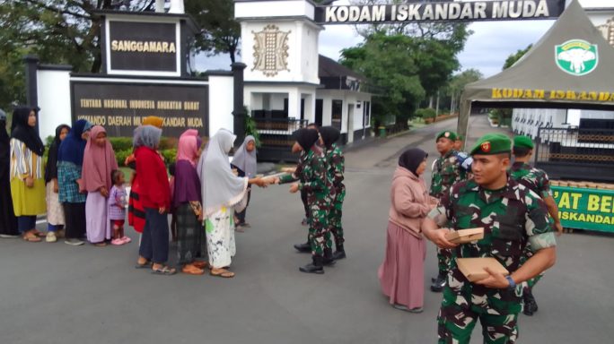 Kodam Iskandar Muda gelar Jumat berkah rutin.