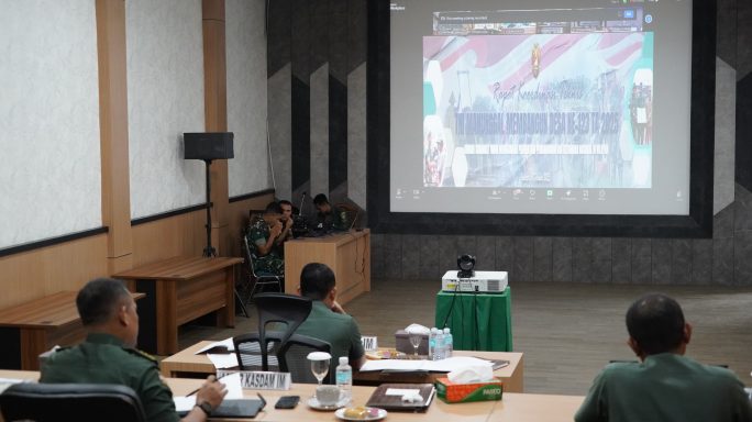 Kasdam IM Bahas Kesiapan TMMD ke-123 Bersama Waaster Kasad.