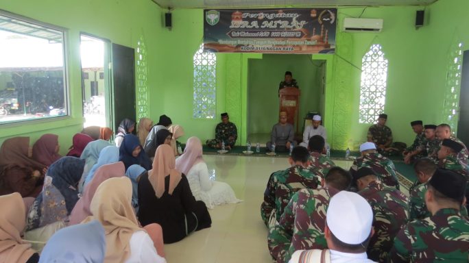 Tingkatkan Keimanan dan Ketakwaan Kodim 0116/Nagan Raya, Gelar Peringatan Isra’ Mi’raj Nabi Muhammad SAW 1446 H/2025 M